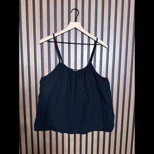 New Universal Thread Tank Top XL Womens Black Ebony Sleeveless Blouse